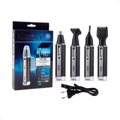KEMEI - Cortadora Recargable de Vello Nasal 4 en 1 KM-6630