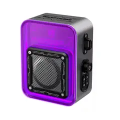 TRANSFORMERS - Parlante Bluetooth TF-Y02 Luces RGB - Gris