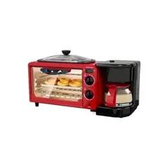 OEM - Horno eléctrico multifuncional 3 en 1 - Rojo