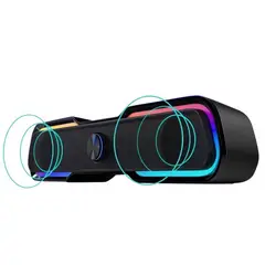 HALION - Parlante Gamer HA-SB08 Barra USB RGB Bluethooth
