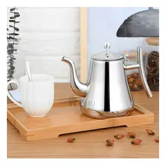 GENERICO - Cafetera con Filtro Dinamico de 2L Plateada