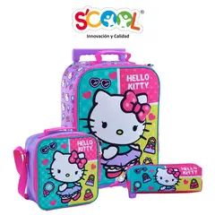 SCOOL - - Set Kombat Maleta Med Eva 3D Hello Kitty C