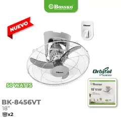 BOSKKO - Ventilador Techo Motor Silencioso 50 Wats Orbital BK-8456VT
