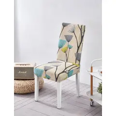 GENERICO - Funda de Sillas Pack 6und Floreado Multicolor