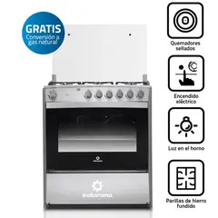 INDURAMA - Cocina a Gas 6 hornillas croma Cataluña