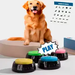 VARIOS - Perro que Habla Set 4 Timbres Perros Entrenamien Graba Audio