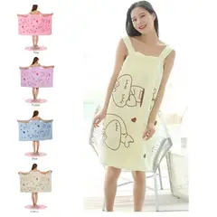 GENERICO - Bata de baño de microfibra ligera de verano