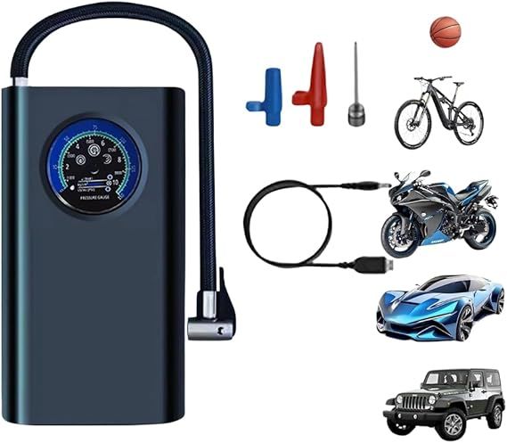 Mini Compresor De Aire Portátil Recargable Auto Vehículos