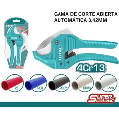 TOTAL TOOLS - CORTADOR DE TUBOS DE PVC 193MM TOTAL -THT534216