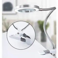 ZIMRAHYG - Lámpara de maquillaje LED con lámpara de escritorio con clip