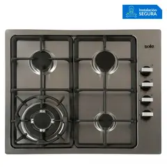 SOLE - COCINA A GAS EMPOTRABLE SOLCO036 4 HORNILLAS