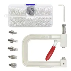 GENERICO - Remachadora Maquina De Broche Fijador Para Perlas Piedras