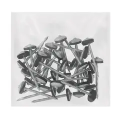 Truper - Clavo calamina BWG 9x2.5" c/arandela, caja con 10 kg, Truper