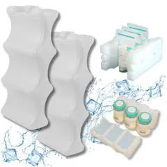 DAUER - Bloque de Hielo con Gel X2 UND Reutilizables Mantiene Frio