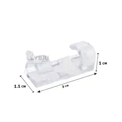 GENERICO - Organizador para Cables Transparente Y+Ligas de Regalo