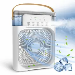 GENERICO - Ventilador con Humidificador Portatil ( Aire Acondicionado) 3 en 1