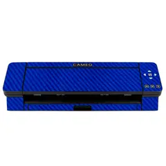 GENERICO - Skin adhesivo Fibra carbono Azul silhouette cameo 4