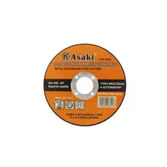 ASAKI - Disco de Corte Inox 4 5″ 115x1mm