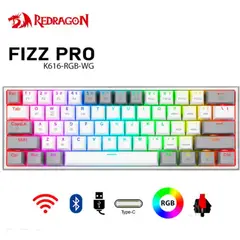 REDRAGON - Teclado Fizz Pro Inalámbrico Gris