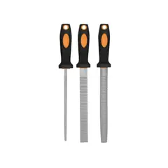 ASAKI - Juego de Limás Escofinas 8″ 3 pzas Goma Asaki