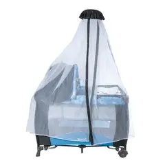 EBABY - Cuna Corral Mecedora Sally Azul EB716-1A