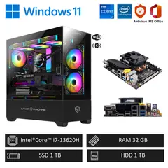 INTEL - Computadora PC Gamer Core i7-13620H 4´90GHz 32GB RAM 2TB WiFi y Bluetooth