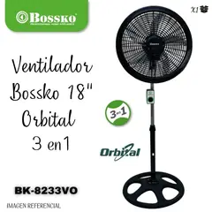 BOSSKO - Ventilador Orbital de 18” 3 en 1 de 250watts - BK-8233VO