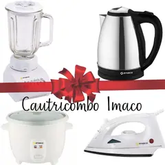 IMACO - Cuatricombo Olla Arrocera-Hervidor-Licuadora-Plancha