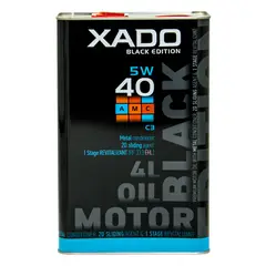 XADO - Aceite sintético 5W-40 С3 Black Edition (lata de 4 l)