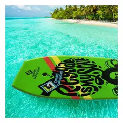 RYBIU IMPORT - Tabla Resistente para Surf en Verde Limon Y+Regalo Stickers