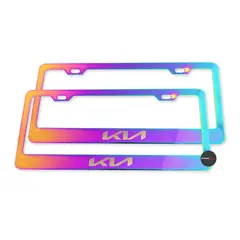 JEF - Portaplaca Tornazol Elegante Universal Kia 2pcs