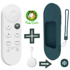 GENERICO - Control Remoto para chromecast google tv HD Funda Completa Verde