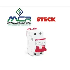 STECK - INTERRUPTOR TERMOMAGNETICO 2P 25A 6KA 400V CAJA DE 6UND