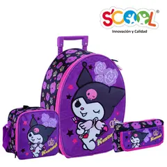 SCOOL - Set Ranger Maleta Escolar Kuromi Oficio