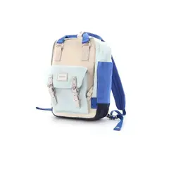 HIMAWARI - Himawari - Mochila escolar o viaje porta Laptop - Celeste y Crema