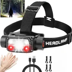 OEM - Linterna con sensor de movimiento, LED frontal de trabajo, 3800 mAh.