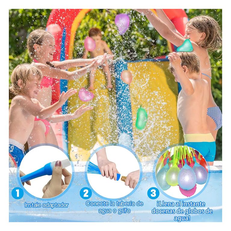 Set 1110 Globos Mágicos Llenado Rápido de Agua para Juegos