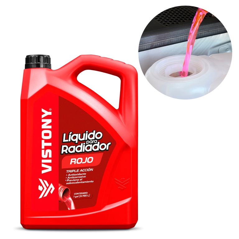 Líquido para Radiador Refrigerante Galón Rojo
