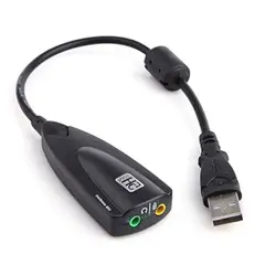 GENERICO - Tarjeta de sonido USB 2.0 Steel Sound 7.1 5hv2