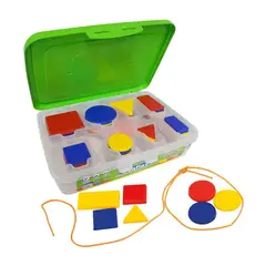 EVAFLEX - Juego Didáctico Bloques Lógicos N° 7 Táper X 48 Piezas