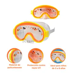 GENERICO - Visores Facil de Utilizar en Anaranjado Y+Regalo Stickers
