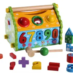 GENERICO - Juguete armable Casita para encaje de madera