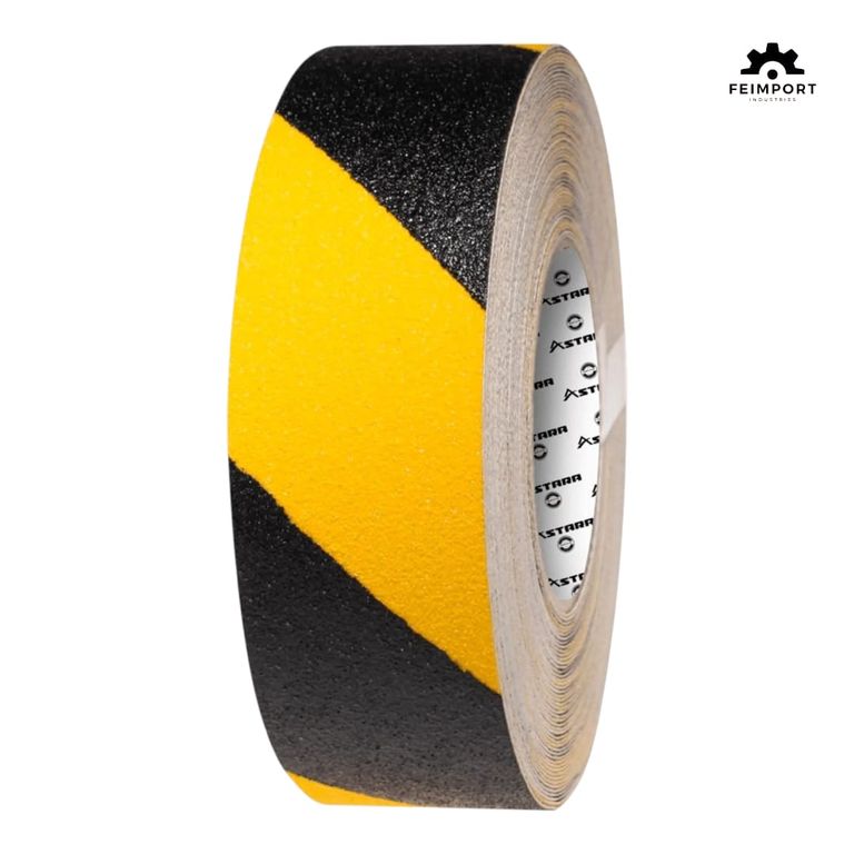 Cinta Antideslizante 2" x 18 metros Negro/Amarillo - Astara