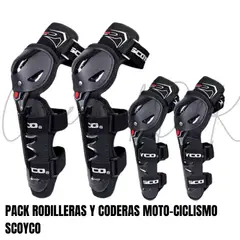 SCOYCO - PACK RODILLERAS Y CODERAS MOTO-CICLIMSO