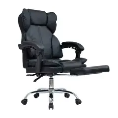 OFIDEAS - Silla de Oficina Giratoria Delta Reposapiés Negro Eco