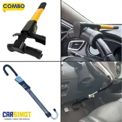 GENERICO - SEGURO BLOQUEO TRABA VOLANTE TIMON ANTIRROBO VEHICULAR