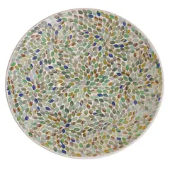 PANADECOR - Centro De Mesa Redondo Mosaico Multicolor 40Cm