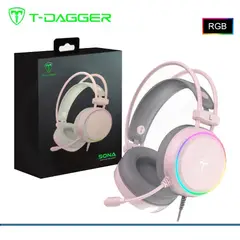 T-DAGGER - Audífonos Gamer SONA PINK T-RGH304P