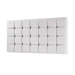 MAVISAC - Cabecera Cubes Plaza Queen Color Plata - Tela