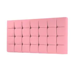 MAVISAC - Cabecera Cubes Plaza Queen Color Rosado - Tela